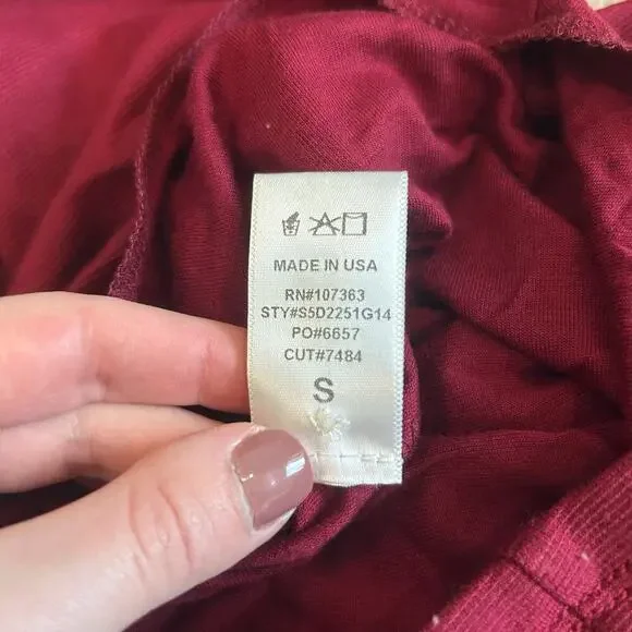 Lulus Double Hex Wine Red Bodycon Dress Backless Open Back Mini Cocktail Size S - Picture 9 of 9